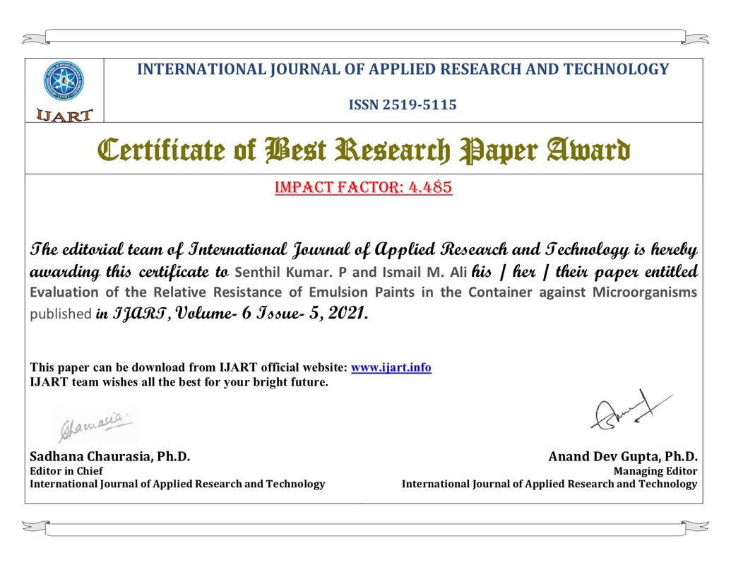 BEST RESEARCH PAPER AWARD