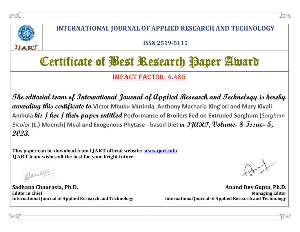 BEST RESEARCH PAPER AWARD