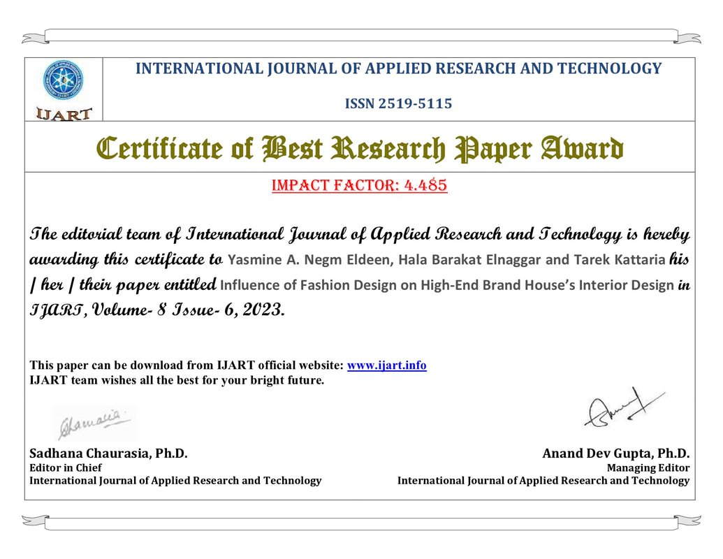 BEST RESEARCH PAPER AWARD